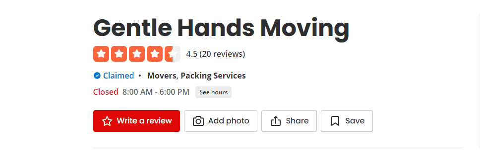 gentle hands moving company